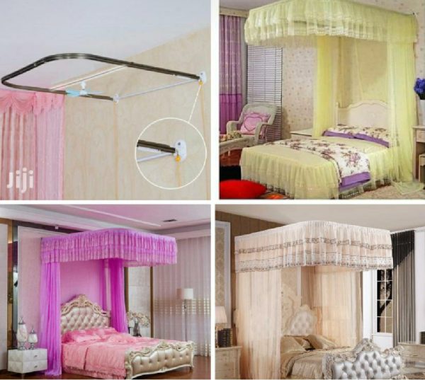 6x6 wall mount mosquito net-multi colors