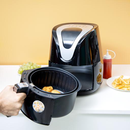 Geepas GAF37501 1500W Digital Air Fryer 3.5L- Hot Air Circulation Technology for Oil Free Low Fat Dry Fry Cooking Healthy Food - Non-Stick Basket, Dishwasher Safe, Overheat Protection | 2 Years Warranty - Image 2