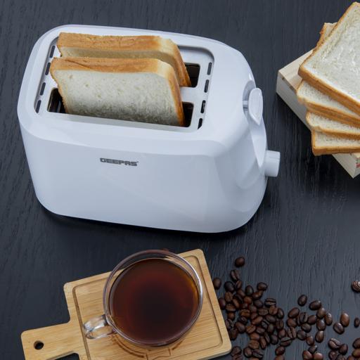 Geepas GBT36515 2 Slice Bread Toaster - Removable Crumb Tray| One Touch Cancel Button | 6 Browning Setting Control| Ideal for Home, Hotels, Restaurants, Canteens - Image 11