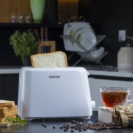 Geepas GBT36515 2 Slice Bread Toaster - Removable Crumb Tray| One Touch Cancel Button | 6 Browning Setting Control| Ideal for Home, Hotels, Restaurants, Canteens - Image 2