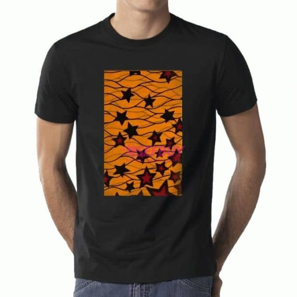 Boxed African Kitengi Black T-Shirt - Black