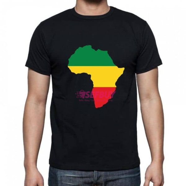 Rastafarian African Map Men's T-Shirt