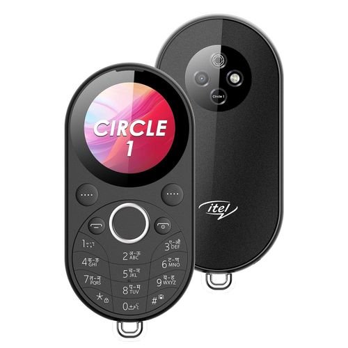 Itel Circle 1 - 1.32" 32MB RAM 32MB ROM 0.03MP 500mAh - Black