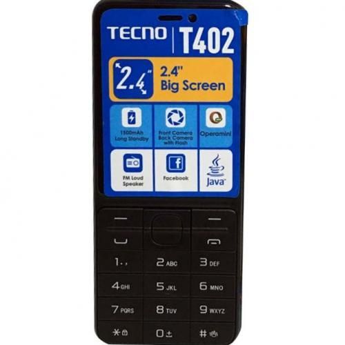 Tecno T402 Triple SIM 2.4″ 4MB RAM 4MB ROM 1150mAh – Black