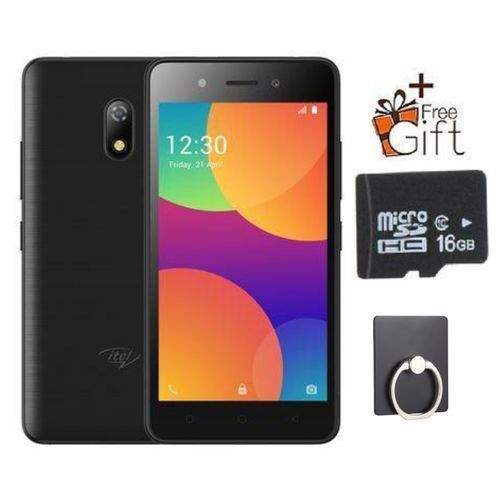 Itel A16 Plus, 5",8GB +1GB (Dual SIM), Black +Free 16GB Memory & Phone Ring