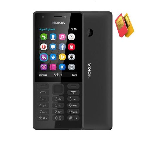 Nokia 216 2Sim, Front & Back Camera, FM Radio, Games, 1050mAh – - Black - Image 2