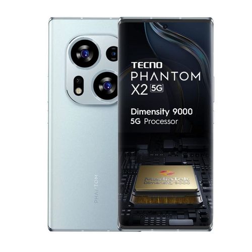 Tecno Phantom X2 6.8" 8GB RAM 256GB ROM 64MP - Moon Light Silver