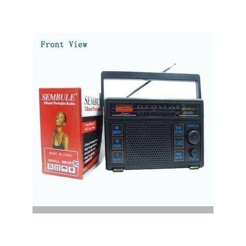 Sembule Portable FM Radio - Black.