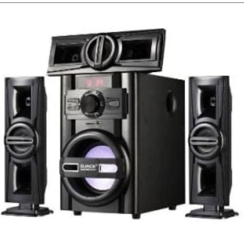 Djack 3.1 Full Home Theater Speaker - Multi Media Wireless FM Radio Bluetooth Model May Vary - Black