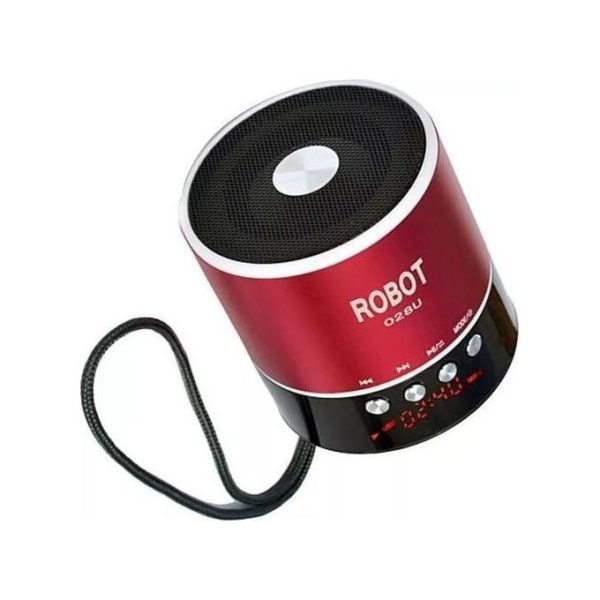 Robot Mini Bluetooth Speaker With MP3 And FM Radio - Black,Color May Vary