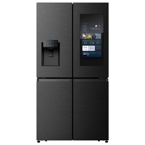 Hisense 680 Liters Smart Refrigerator, Multi Door Smart Fridge W/ Touch Screen, Water Dispenser And Ice Maker, Frost Free, 3 Years Warranty