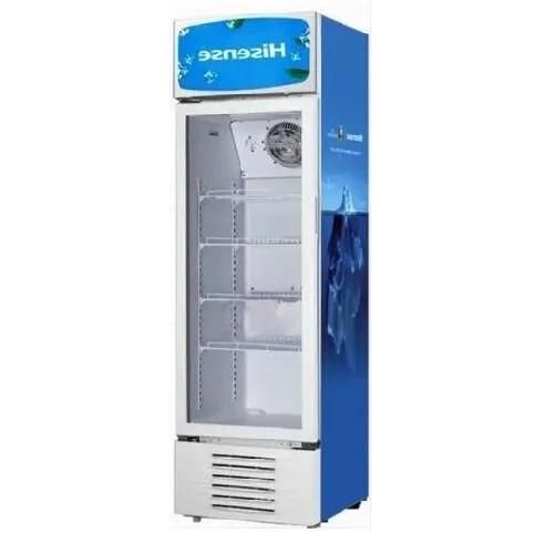 Hisense 500L Display Fridge – Beverage Chiller - White/Blue