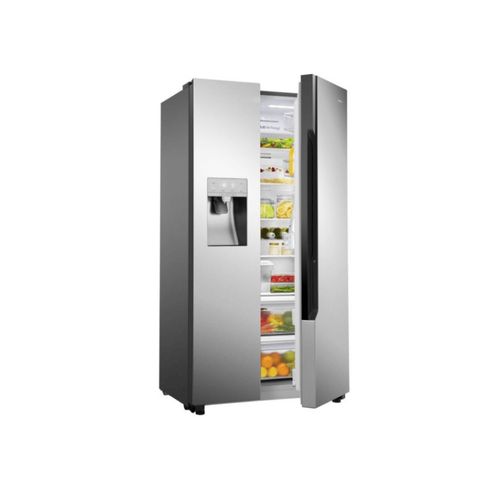 Hisense 670 Liters Side-by-side Refrigerator with Dispenser - Silver 3 Years Warranty