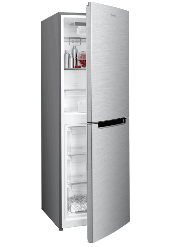 Beko 253L Fridge, Double Door Bottom Mount Freezer Refrigerator, Frost Free | BAD530 UK KE – Silver